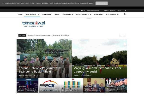 Newspaper theme site design template sample