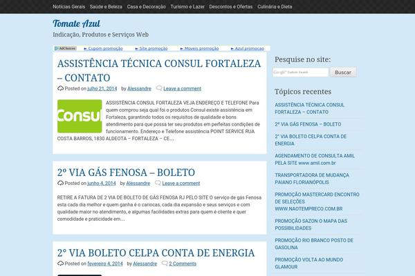 pacify theme site design template sample