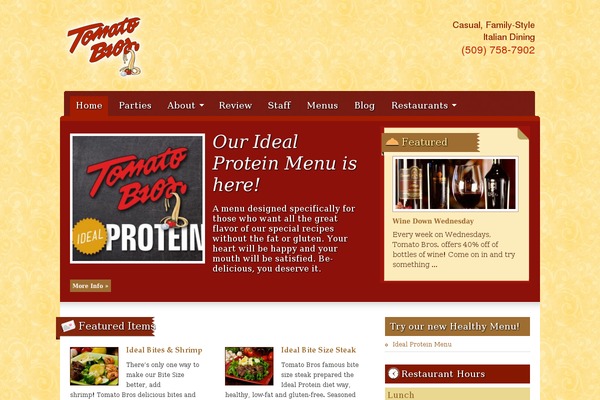 Gourmet theme site design template sample