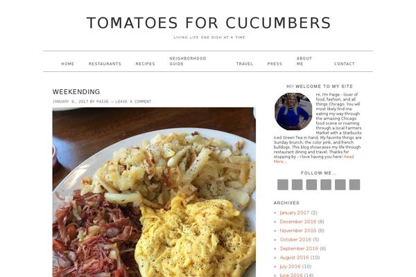 Foodie theme site design template sample
