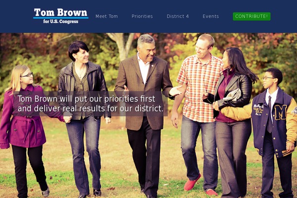 tombrownforcongress.com site used Amplius