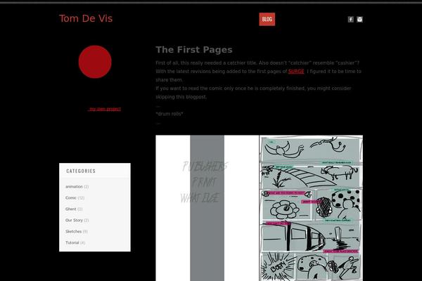 Tesla theme site design template sample