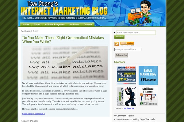 Glossyblue 1 4 theme site design template sample