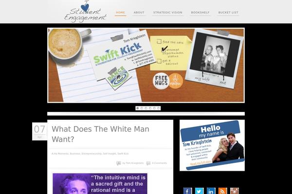 Flipblog theme site design template sample