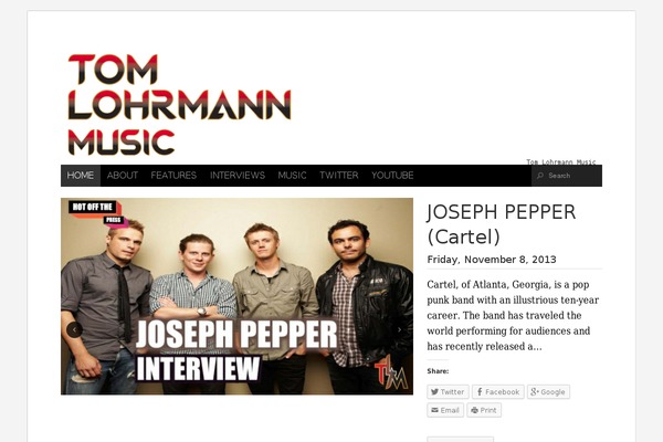Organic Magazine theme site design template sample