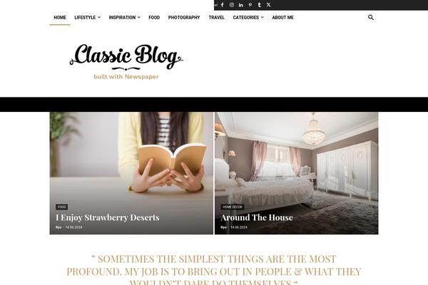 Site using Td-newsletter plugin