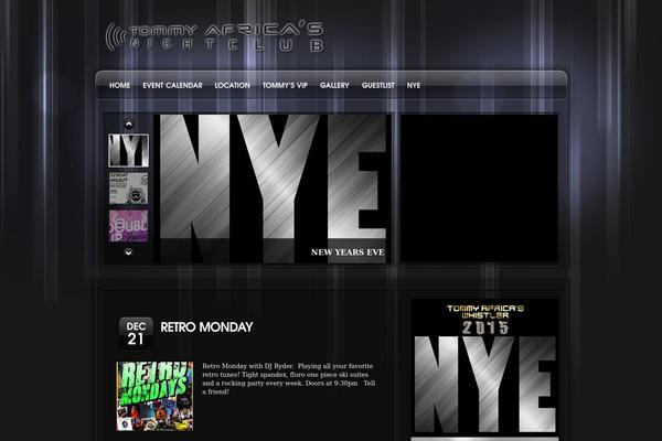 Nightclubbing theme site design template sample