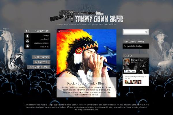 Bandzone theme site design template sample