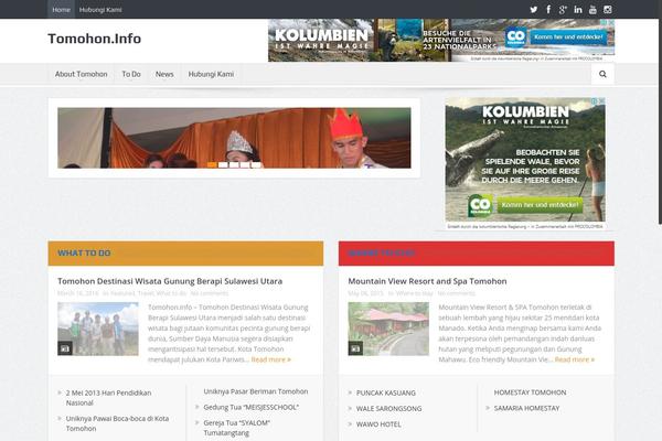 Info theme site design template sample