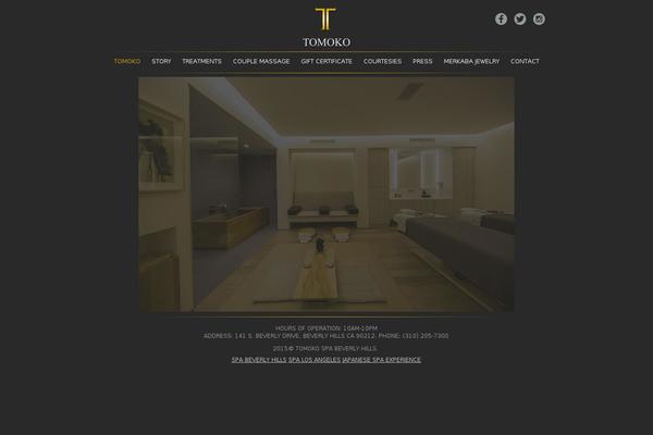 tomokospa.com site used Tomoko