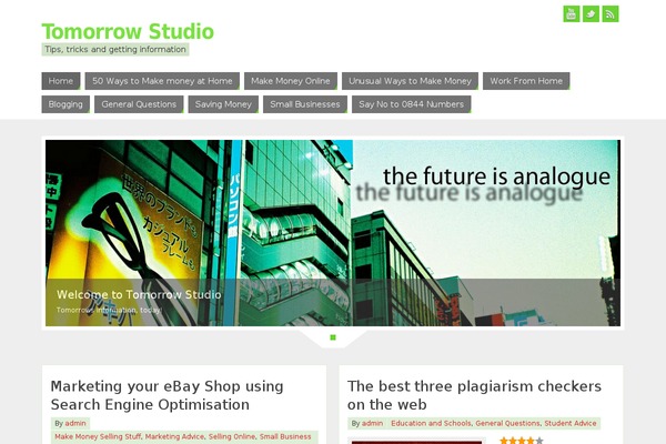 Parabola theme site design template sample