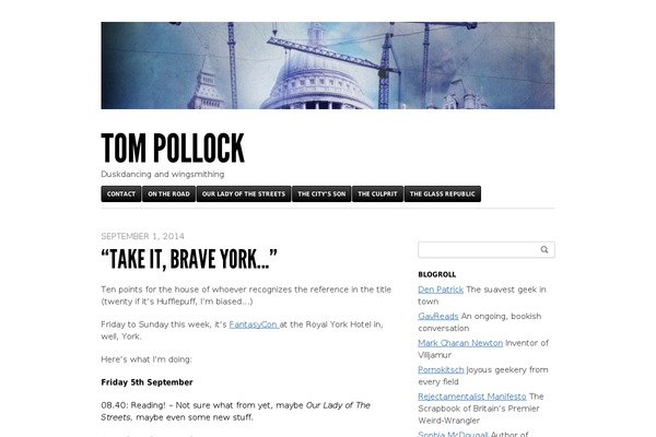 tompollock.com site used Blaskan