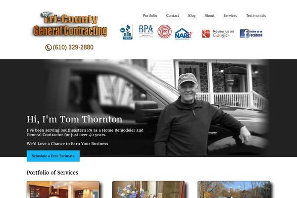Modern Portfolio Pro theme site design template sample