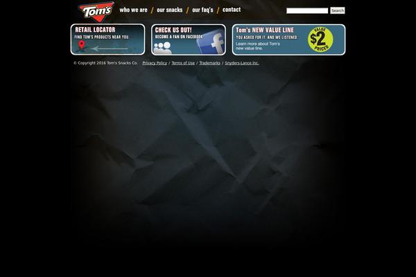 toms-snacks.com site used Toms