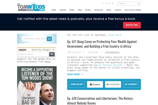 Site using Facetious plugin