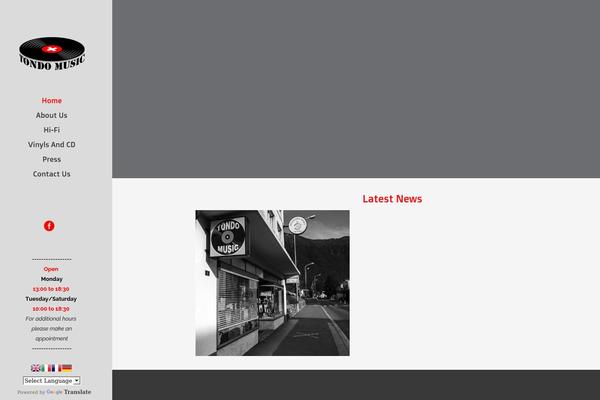 Musica theme site design template sample
