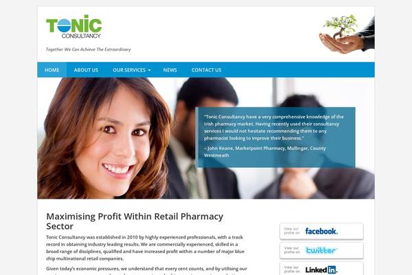 Tonic theme site design template sample