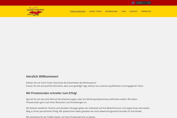 Thunder theme site design template sample