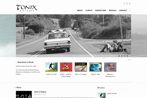 Blocked theme site design template sample