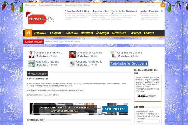 Site using Novashare plugin