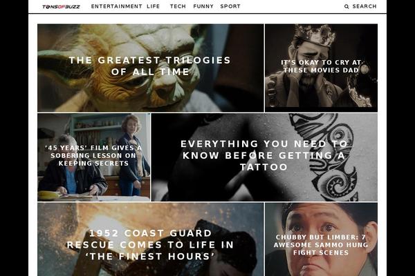 15Zine theme site design template sample