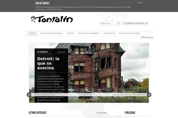 Editorial theme site design template sample