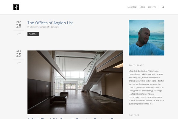 Prophoto4 theme site design template sample