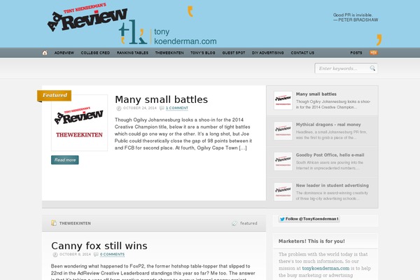 Headlines theme site design template sample