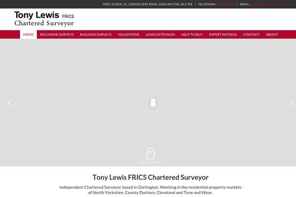 tonylewissurveyor.com site used Tony-lewis-chartered-surveyor