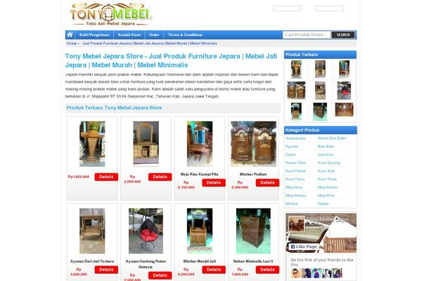 Mebel theme site design template sample
