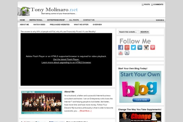 Site using Social Media Widget plugin