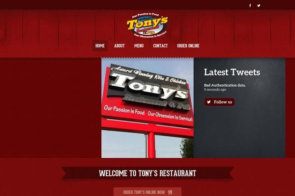 Burger theme site design template sample