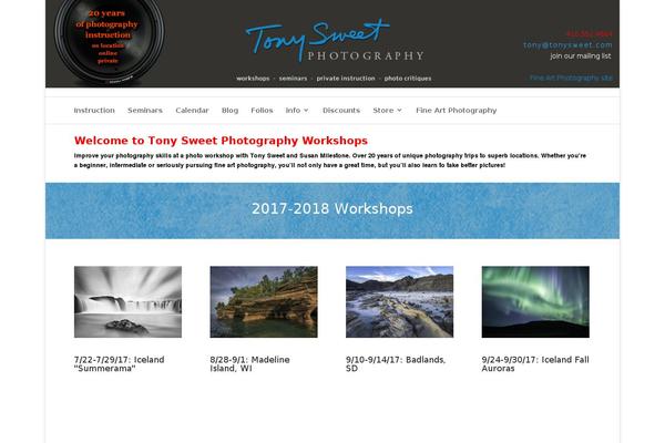 tonysweet.com site used Flatbase