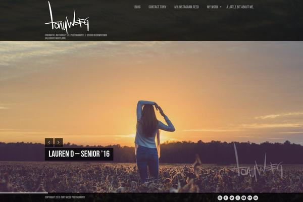 Lensa theme site design template sample