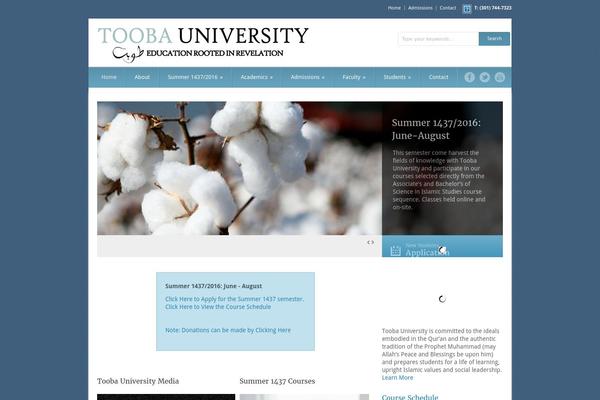 toobauniversity.org site used Grand College v 1.08