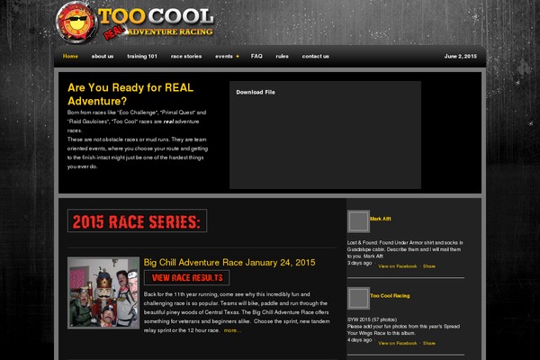 Amped Child theme site design template sample