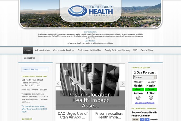 tooelehealth.org site used Magnificent