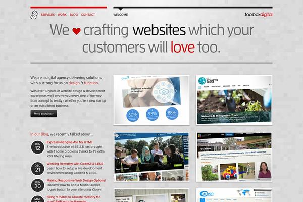 Toolbox theme site design template sample