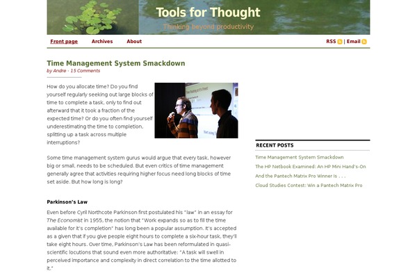 Site using Accordion plugin