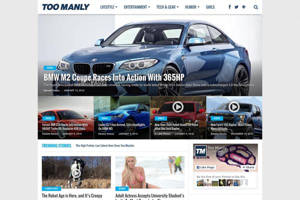 Top News theme site design template sample