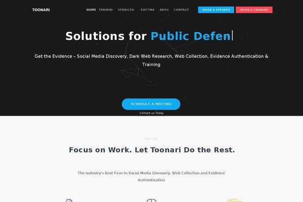 Buntington theme site design template sample