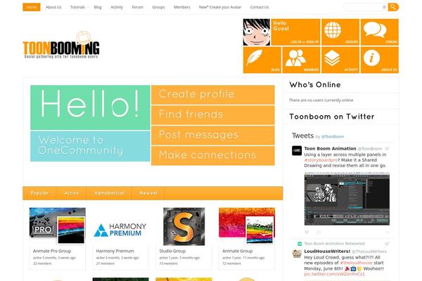 Site using Easy Albums - Buddypress users create and share images, video and audio albums - the easy way. plugin