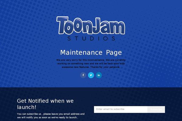 Site using Maintenance Page plugin