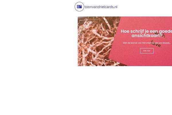 toonvandrielcards.nl site used Influencers-blog
