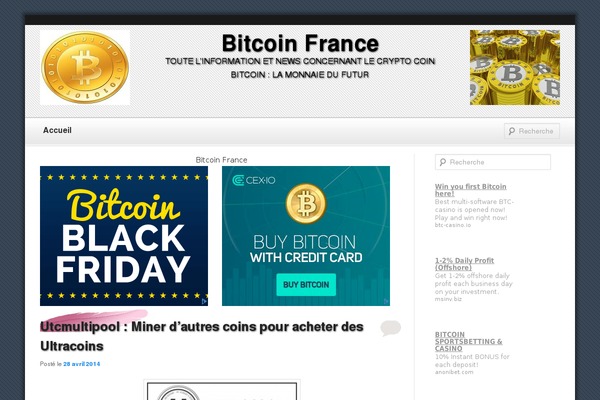 Site using Bitcoin Price Ticker plugin