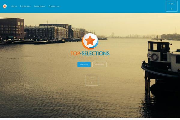 Allegiant theme site design template sample