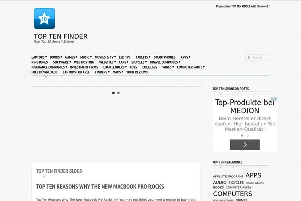 Supernova theme site design template sample