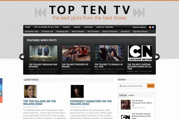 Bold News theme site design template sample