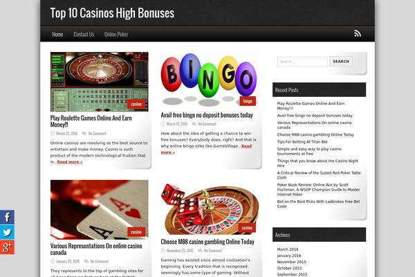 Magimo theme site design template sample