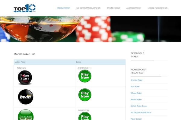 top10mobilepoker.com site used Amplius